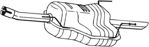 Toba esapament finala potrivit OPEL ASTRA G, ASTRA G CLASSIC 1.6/1.8 1998-2008 [2]