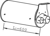 Toba esapament Mijloc EURO 3 potrivit MAN TGL I, TGM I D0834LFL40-D0836LFL55 04.05-03.22 [2]