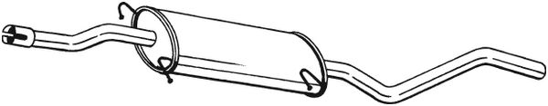 Toba esapamet intermediara MERCEDES-BENZ VITO bus (W639) Producator BOSAL 287-433 [3]
