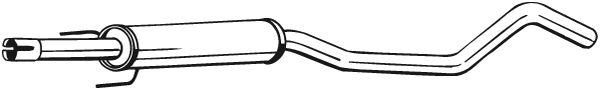 Toba esapament mijloc OPEL MERIVA A 1.4/1.4LPG/1.6 intre 2003-2010 [2]