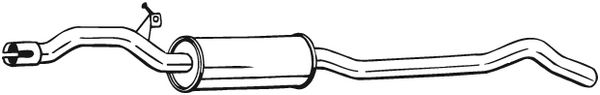 Toba esapamet intermediara AUDI A4 (8K2, B8) Producator BOSAL 284-461 [3]