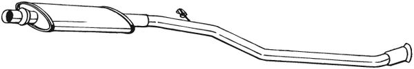 Toba esapamet intermediara Citroen BERLINGO caroserie (M_) Producator BOSAL 283-389 [3]