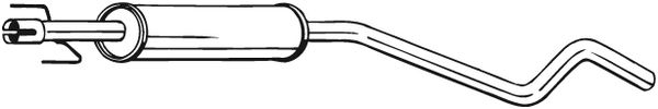 Toba esapamet intermediara OPEL ASTRA H (L48) Producator BOSAL 284-739 [3]
