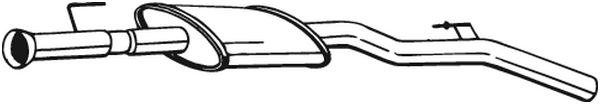 Toba esapament mijloc potrivit renault clio ii 1.2 06.01-08.16