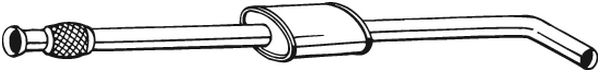 Toba esapament mijloc potrivit RENAULT MEGANE I, MEGANE I CLASSIC, MEGANE SCENIC 1.4/1.6 1996-2003 [2]