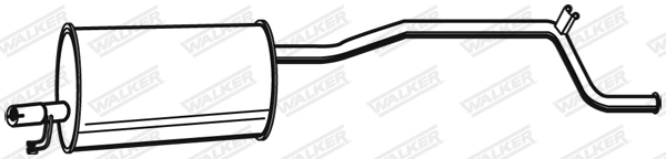 Toba esapament Spate (dedicat, lungime: 1170mm) potrivit FIAT PANDA 1.1 05.91-07.04 [2]
