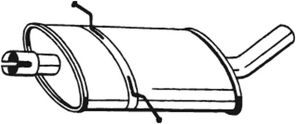 Toba finala esapament potrivit MERCEDES A (W169) 2.0D 09.04-06.12