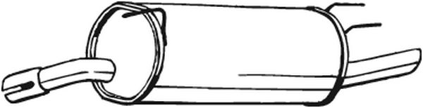 Toba finala esapament potrivit OPEL OMEGA B 2.0D/2.2D/2.5D 04.94-07.03 [2]