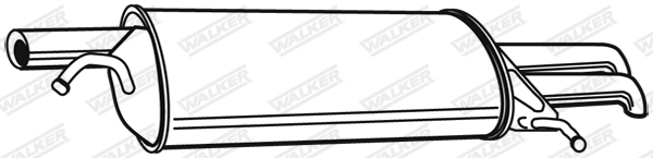 Toba finala esapament potrivit SKODA SUPERB I; VW PASSAT B5, PASSAT B5.5 1.8/2.8 08.96-03.08 [3]