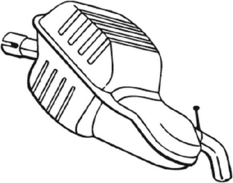 Toba finala esapament potrivit VOLVO S80 I 2.4 01.99-07.06 [2]