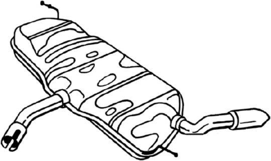 Toba finala esapament potrivit VW GOLF PLUS, GOLF PLUS V, GOLF VI 1.2 11.08-08.14 [2]