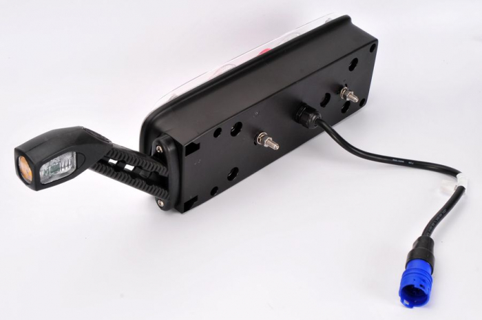 Tripla lampa spate negru EasyConn-II dreapta 24V [3]