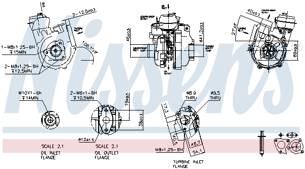 Turbocompresor (nou, cu set de garnituri) potrivit hyundai elantra iii, highway, santa fe i, trajet, tucson; kia sportage ii 2.0d 03.01-