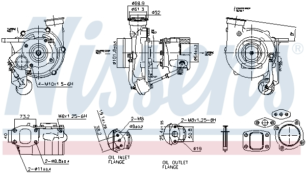 Turbocompresor potrivit mercedes actros, actros mp2 mp3, tourismo (o 350), travego (o 580); neoplan starliner; setra 400; wirtgen wr om542.920-om942.911