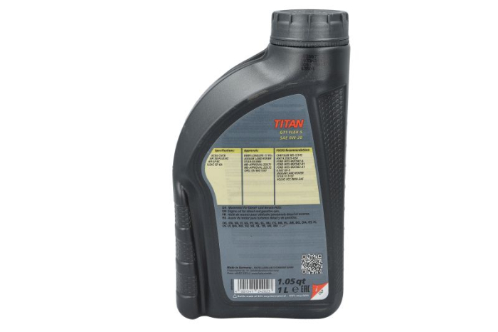 Ulei motor FUCHS TITAN GT1 FLEX 5 0W-20 1L ILSAC GF-5 [2]