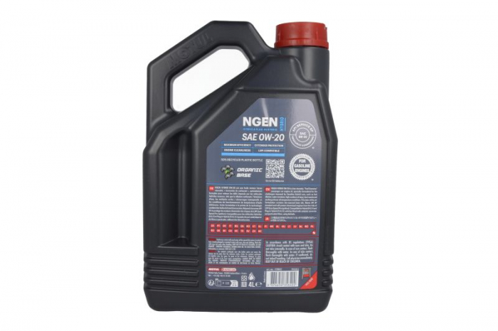 Ulei motor NGEN HYBRID (4L) 0W20 (masini hibrid) ;API SP; ACEA GF-6A; HONDA; KIA; NISSAN; TOYOTA [3]