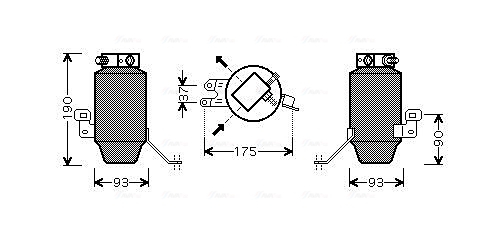 Uscator aer conditionat potrivit BMW 8 (E31) 4.0-5.6 01.90-12.99