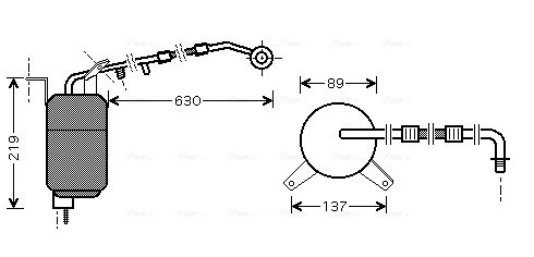 Uscator aer conditionat potrivit FORD MONDEO III; JAGUAR X-TYPE I 1.8-3.0 10.00-12.09 [3]