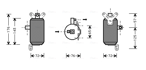 Uscator aer conditionat potrivit JAGUAR XJ 2.9-6.0 10.86-11.94 [3]