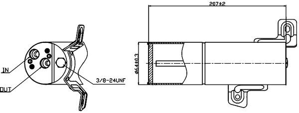 Uscator aer conditionat potrivit MERCEDES S (C216), S (W221, V221) M156.984-OM651.961 10.05-12.13