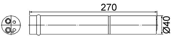 Uscator aer conditionat potrivit RENAULT CLIO III, CLIO III/HATCHBACK, MODUS, TWINGO II, WIND 1.2-2.0 09.04- [3]