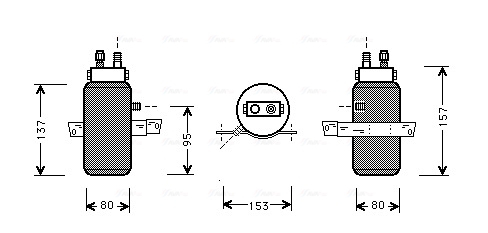 Uscator aer conditionat potrivit SAAB 9000 2.0 2.3 3.0 09.84-12.98