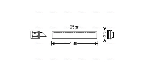 Uscator aer conditionat potrivit SEAT ALHAMBRA; VW SHARAN 1.4-2.0D 05.10-12.22