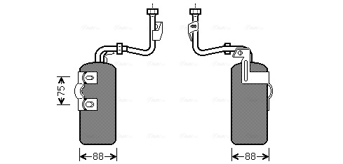 Uscator aer conditionat potrivit VOLVO C30, C70 II, S40 II, V50 1.6-2.5 12.03-06.13
