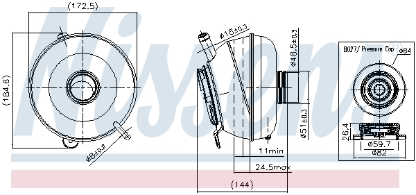 Vas expansiune cu capac potrivit LAND ROVER FREELANDER I 02.98-10.06