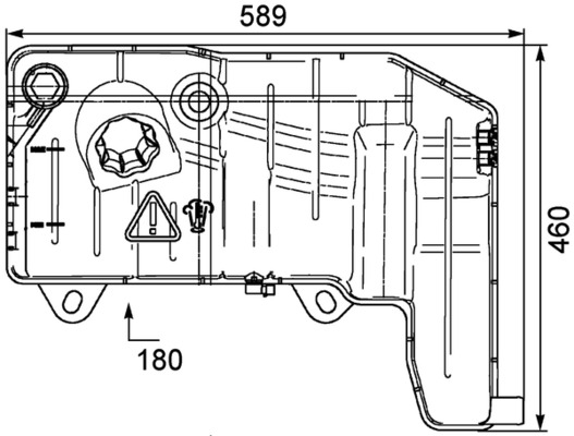 Vas expansiune lichid racire (cu conector, cu senzor de nivel) potrivit IVECO STRALIS I, STRALIS II, TRAKKER I, TRAKKER II; IRISBUS CITELIS 02.02- [4]