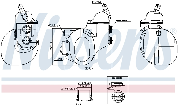 Vas expansiune lichid racire (cu conector) potrivit volvo fl10, fl7 09.85-10.99