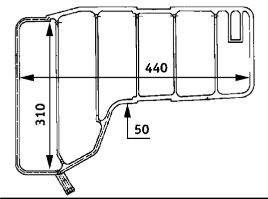 Vas expansiune lichid racire potrivit MERCEDES ACTROS, MK, NG, SK 10.85-10.02