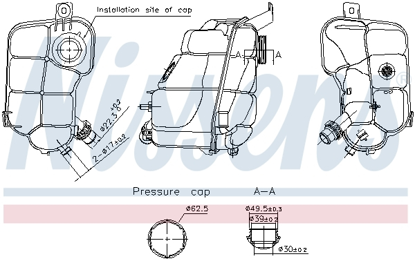 Vas expansiune potrivit FORD MONDEO IV, S-MAX 05.06-01.15