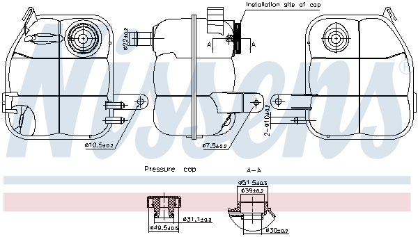 Vas expansiune potrivit FORD TRANSIT 01.00-05.06