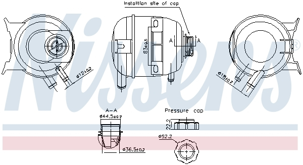 Vas expansiune potrivit RENAULT MEGANE I, MEGANE I CLASSIC, MEGANE I COACH, MEGANE SCENIC, SCENIC I 01.96-12.04