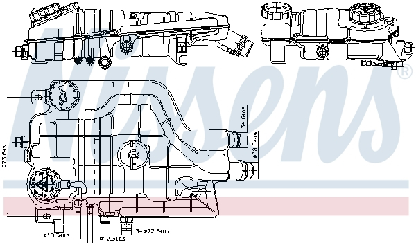 Vas expansiune racire (cu senzor nivel) EURO 6 potrivit MERCEDES ATEGO 3, UNIMOG OM934.911-OM936.971 04.13- [3]