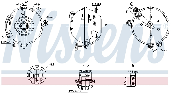 Vas expansiune racire (cu senzor nivel) potrivit AUDI Q5 06.16-
