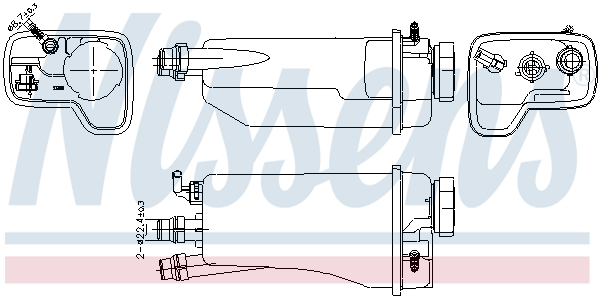 Vas expansiune racire (cu senzor nivel) potrivit BMW 5 (E39), 7 (E38) 08.95-05.04