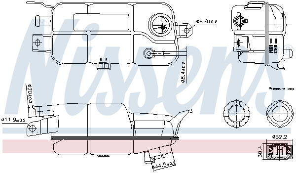 Vas expansiune racire potrivit ALFA ROMEO 145, 146, 147, 156, GT, GTV, SPIDER; FIAT BRAVA, BRAVO I, MAREA 1994-2010 [2]