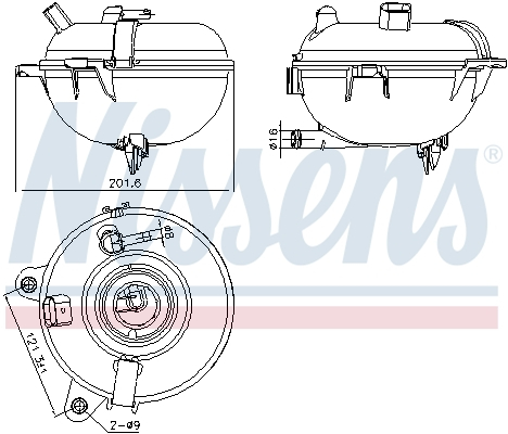Vas expansiune racire potrivit AUDI A3, Q2, Q3, Q5, TT; SEAT ATECA, LEON, LEON SC, LEON ST, TARRACO; SKODA KAROQ, KODIAQ I, OCTAVIA III, SUPERB III, YETI; VW ATLAS, GOLF ALLTRACK VII 05.08-