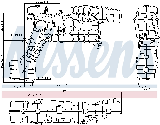 Vas expansiune racire potrivit DAF LF 45, LF 55; RVI MIDLUM; VOLVO FL BE110C-MIDR06.02.26Y/41 dupa 2000 [2]