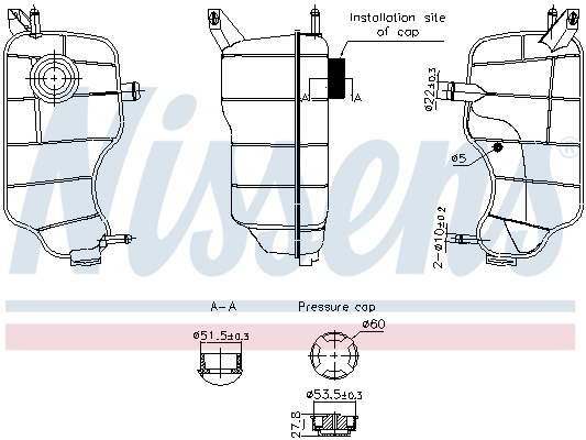 Vas expansiune racire potrivit FORD FIESTA IV, FIESTA/HATCHBACK, PUMA 08.95-08.03 [3]