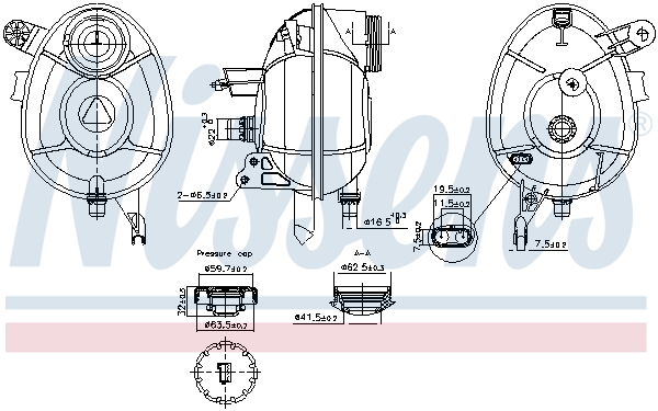 Vas expansiune racire potrivit MERCEDES AMG GT (X290), C (A205), C (C205), C T-MODEL (S205), C (W205), CLS (C257), E (A238), E ALL-TERRAIN (S213), E (C238), E T-MODEL (S213), E (W213) 12.13-
