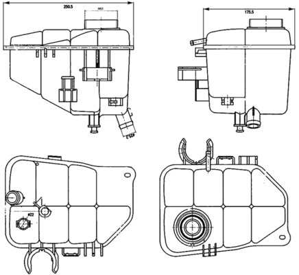 Vas expansiune racire potrivit MERCEDES C (CL203), C T-MODEL (S203), C (W203), CLC (CL203), CLK (A209), CLK (C209) 05.00-06.11 [3]