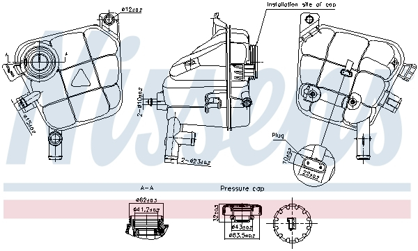 Vas expansiune racire potrivit MERCEDES GL (X166), GLE (C292), GLE (W166), GLS (X166), M (W166) 06.11-10.19