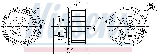 Ventilator habitaclu 24V potrivit FORD CARGO II 06.03- [3]