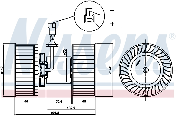 Ventilator habitaclu motor potrivit IVECO STRALIS I, STRALIS II 02.02-