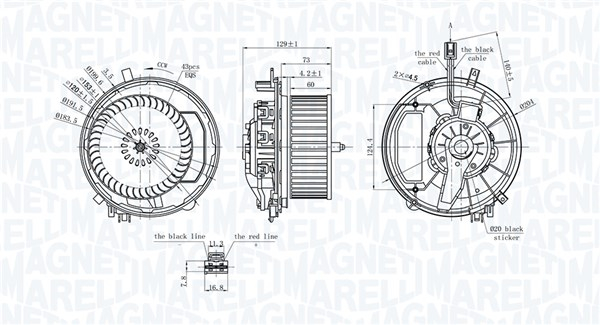 Ventilator habitaclu potrivit AUDI A3, Q3; SEAT ATECA, LEON, LEON SC, LEON ST; SKODA KAROQ, OCTAVIA III, SUPERB III; VW GOLF ALLTRACK VII, GOLF SPORTSVAN VII, GOLF VII 1.0-Electric 04.12-