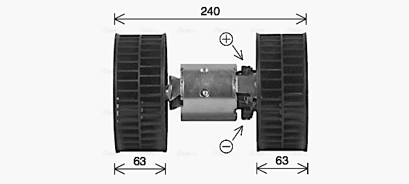 Ventilator habitaclu potrivit BMW 5 (E34), 7 (E32), 8 (E31) 1.8-5.6 03.85-12.99 [2]
