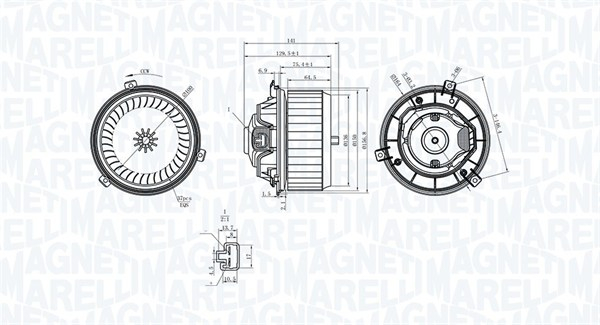 Ventilator habitaclu potrivit CHEVROLET TRAX; OPEL MOKKA   MOKKA X 1.4-1.8 06.12-